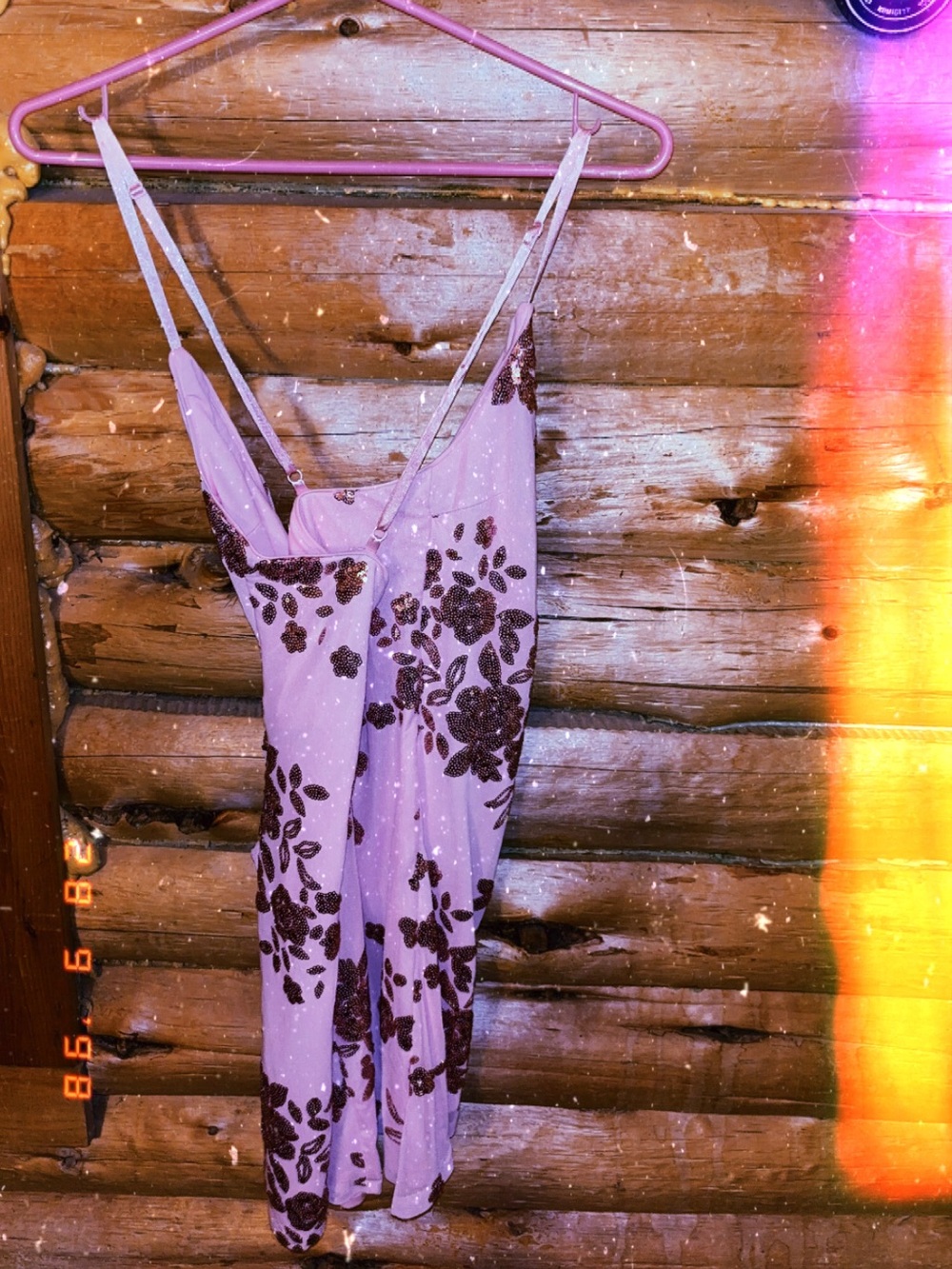 Pink Sequin form fitting Dress - Picture 4 of 6
